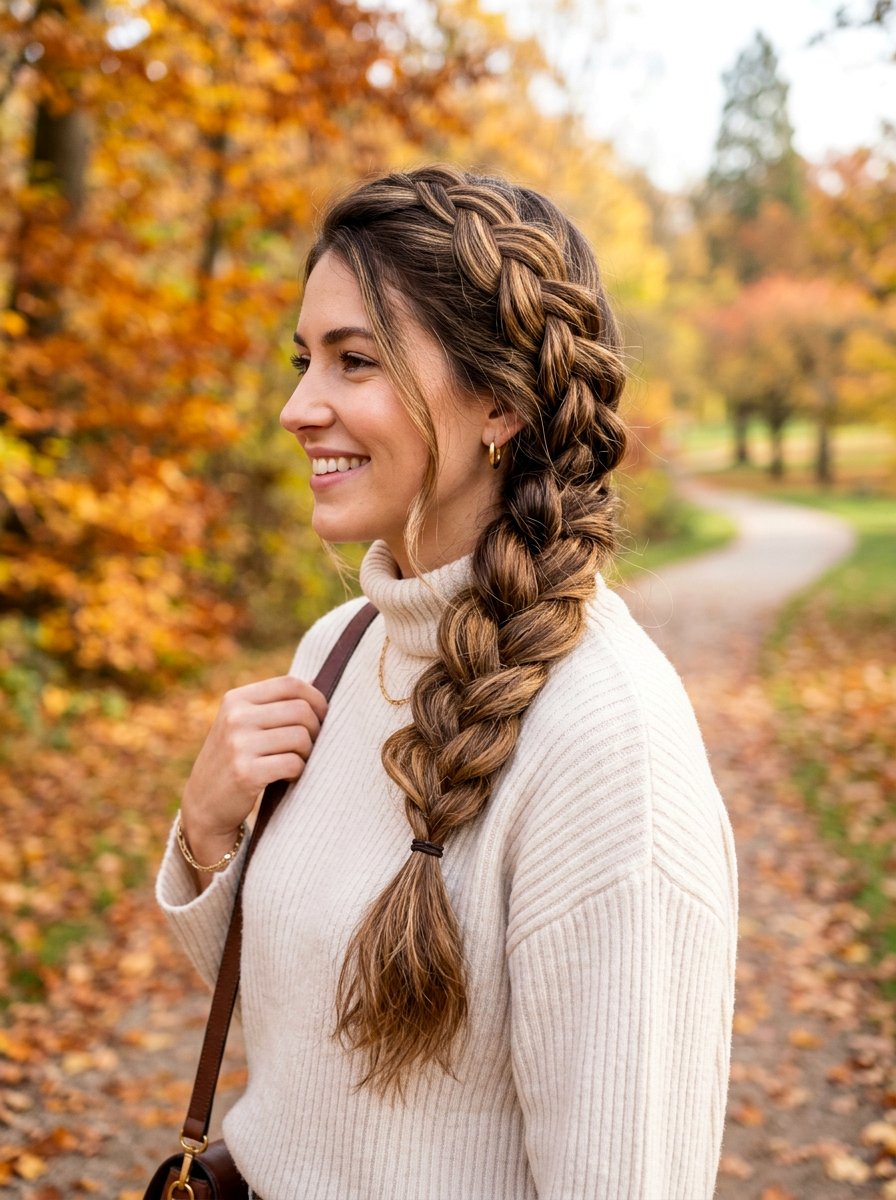 Side Braid For Long Thick Hair - 20 simple hairstyle for thick long hair - 20 simple hairstyle for thick long hair