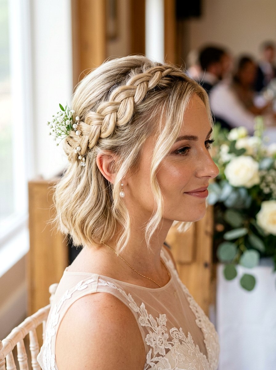 Side Braid For Short Hair Wedding - 20 wedding hairstyles with side braid - 20 wedding hairstyles with side braid