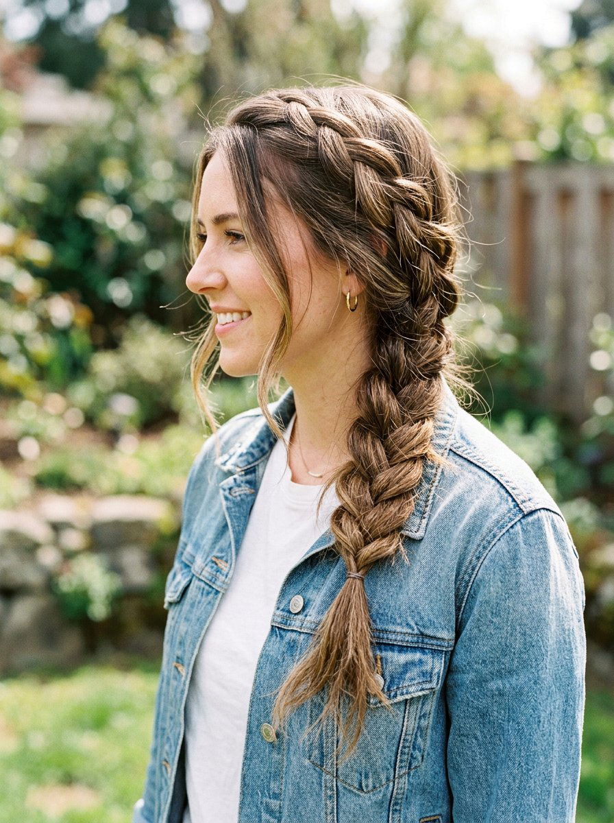 Side Braid For Shoulder Length Layers - 20 easy hairstyle for shoulder length layers - 20 easy hairstyle for shoulder length layers