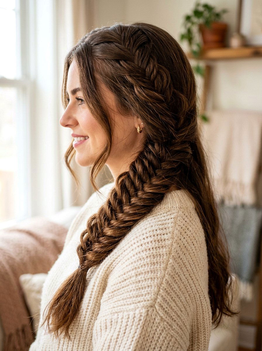 Side Braid For Thick Hair - 20 easy hairstyle for thick wavy hair - 20 easy hairstyle for thick wavy hair