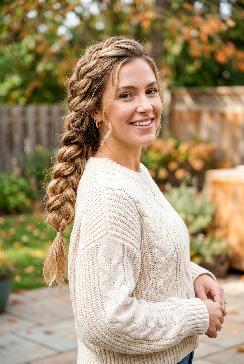 Side Braid Hairstyle - 20 mom polished date night hairstyle - 20 mom polished date night hairstyle