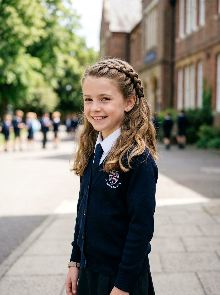 Side Braid Half Up - 20 school side braid hairstyle - 20 school side braid hairstyle