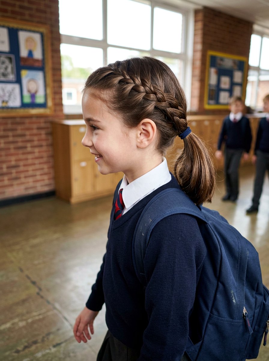 Side Braid Ponytail - 20 school side braid hairstyle - 20 school side braid hairstyle