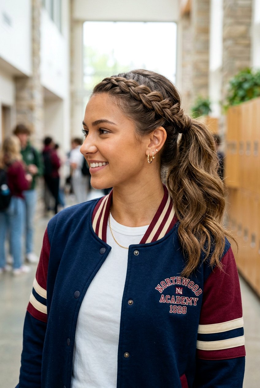 Side Braid Ponytail - 20 back to school braided ponytail - 20 back to school braided ponytail