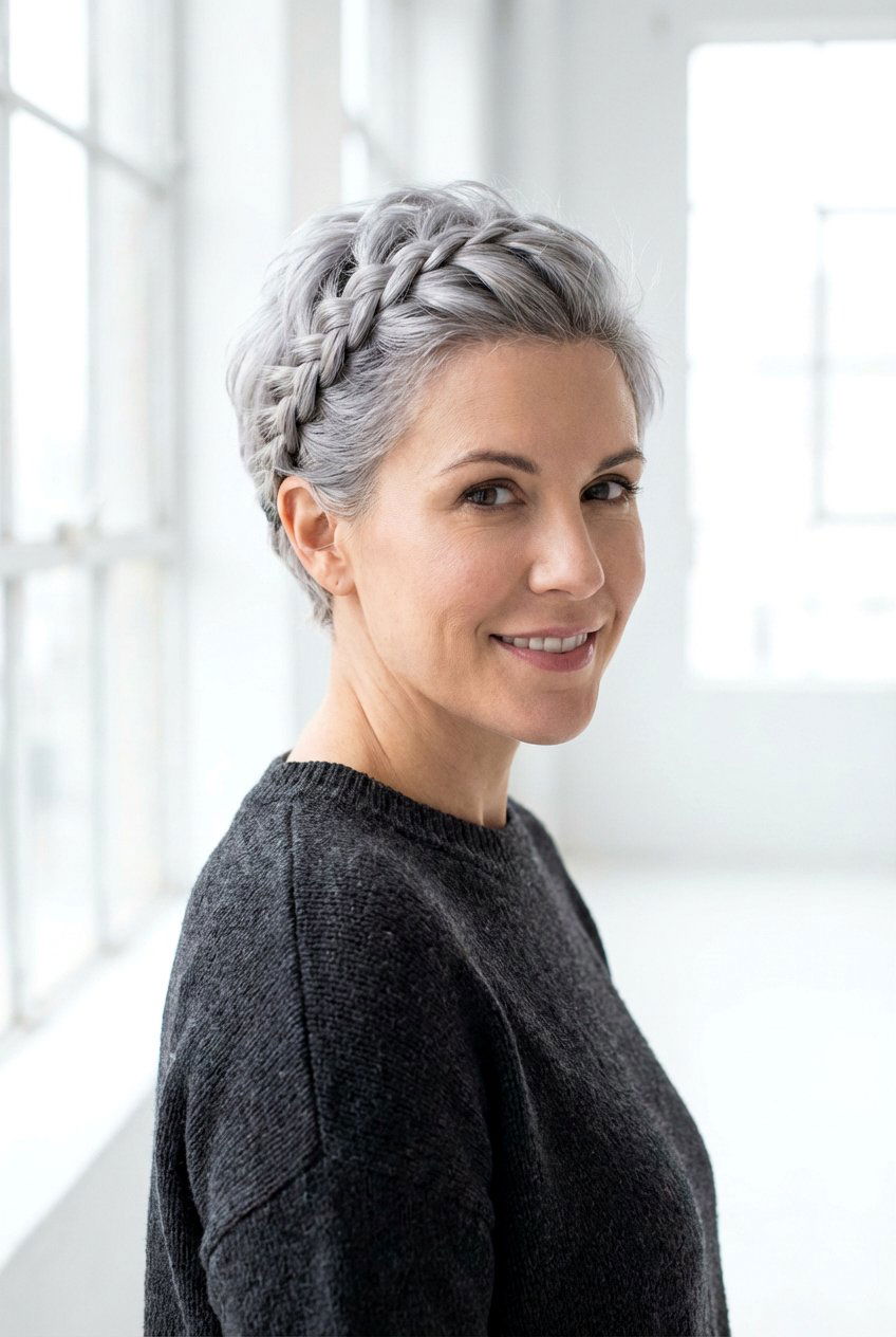 Side Braid Short Hair - 20 easy hairstyles for short hair - 20 easy hairstyles for short hair