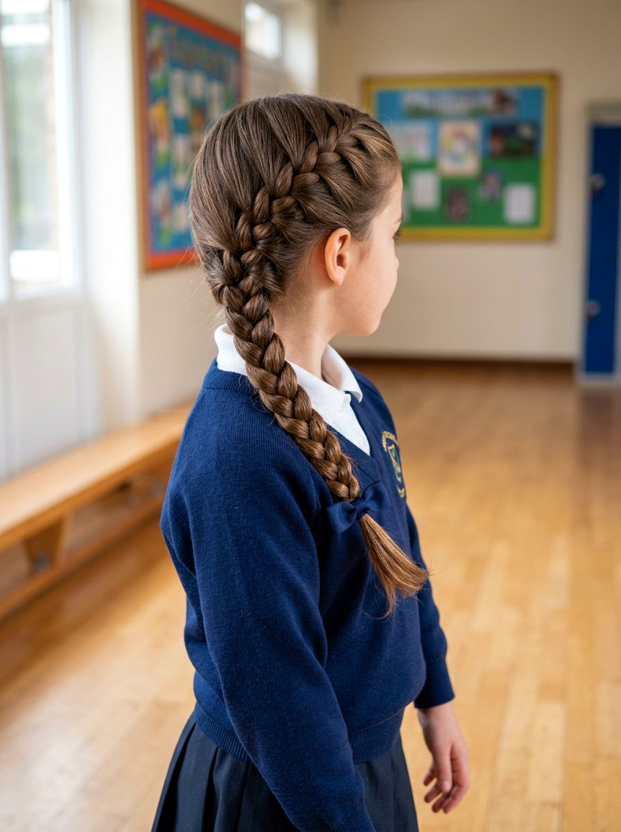 Side Braid With Bow - 20 school side braid hairstyle - 20 school side braid hairstyle