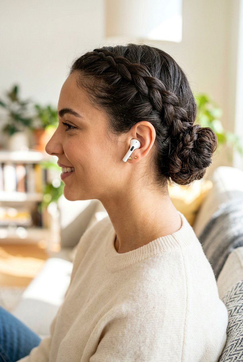 Side Braided Bun For Gym - 20 gym braid bun hairstyle - 20 gym braid bun hairstyle