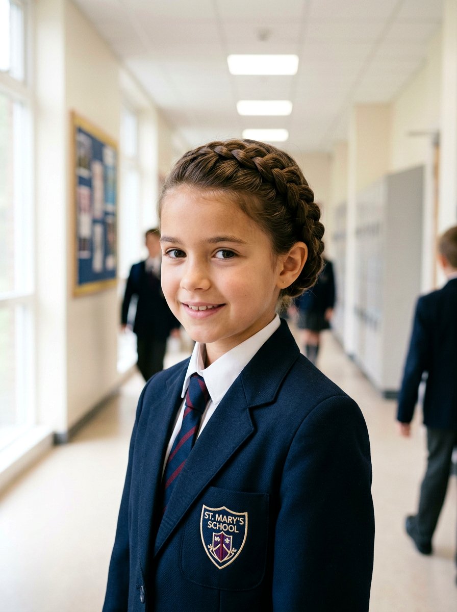 Side Braided Crown - 20 school side braid hairstyle - 20 school side braid hairstyle