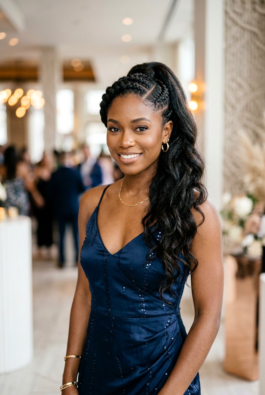 Side Braided Mohawk Ponytail - 20 braided mohawk ponytail - 20 braided mohawk ponytail