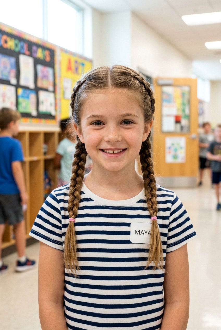 Side Braided Pigtails For School - 20 braided pigtails for school - 20 braided pigtails for school