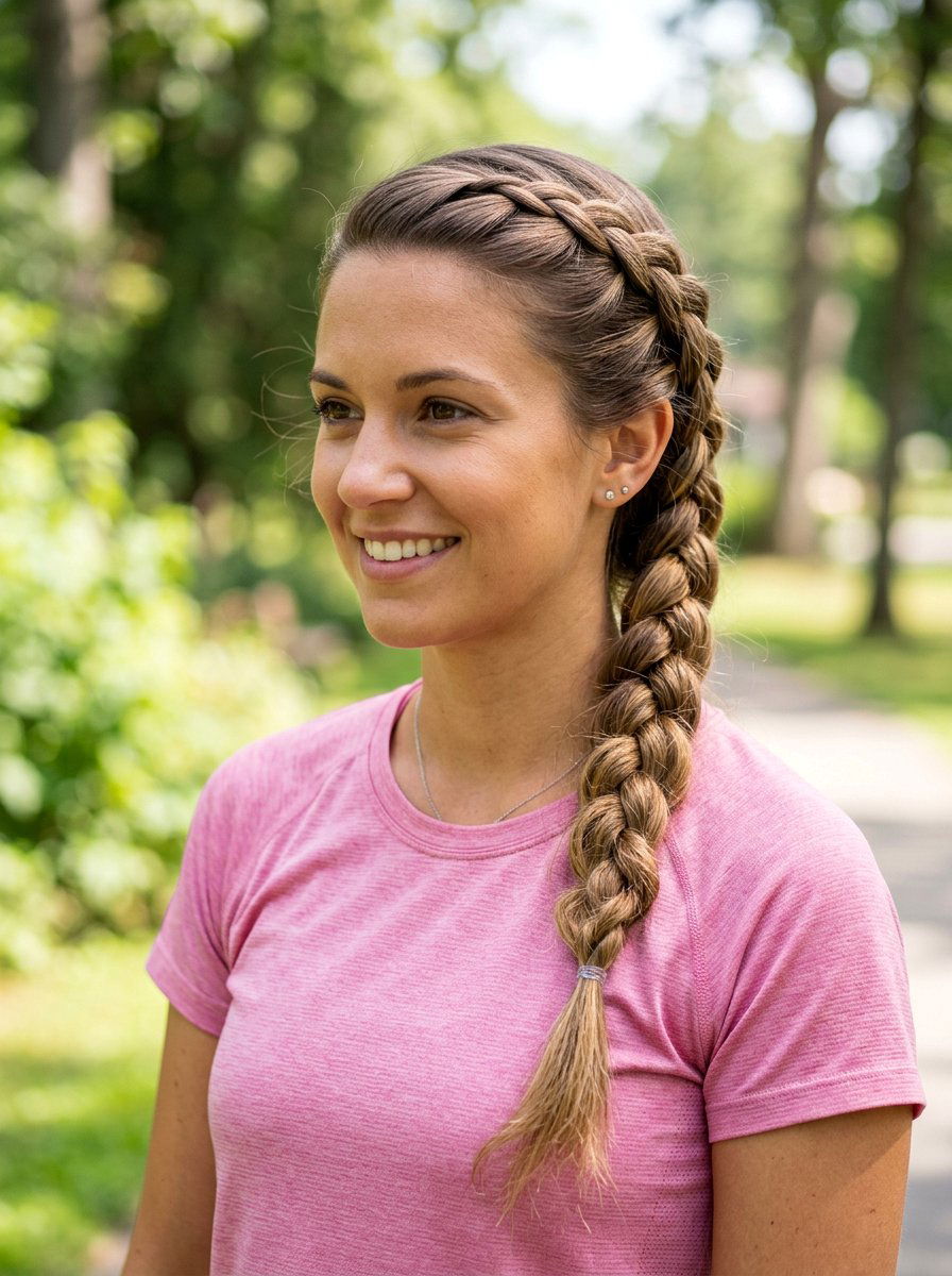 Side Braided Ponytail - 20 soccer hairstyle with braided ponytail - 20 soccer hairstyle with braided ponytail