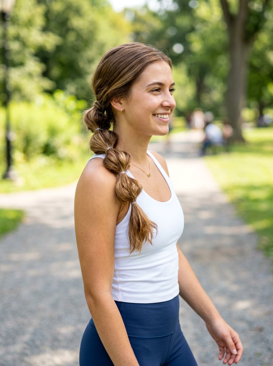 Side Bubble Braid - 20 softball bubble braid hairstyle - 20 softball bubble braid hairstyle