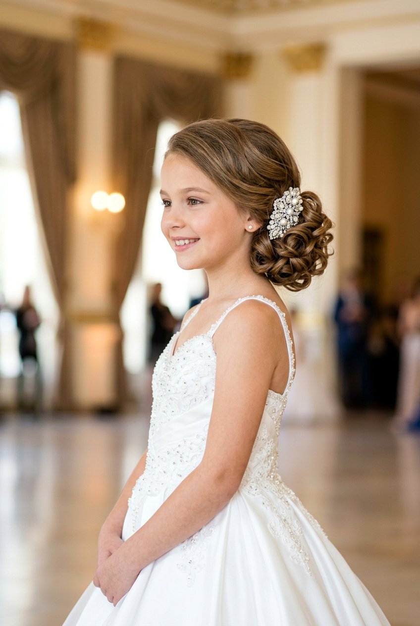 Side Bun Curls For Girls - 20 pageant curls for girls - 20 pageant curls for girls