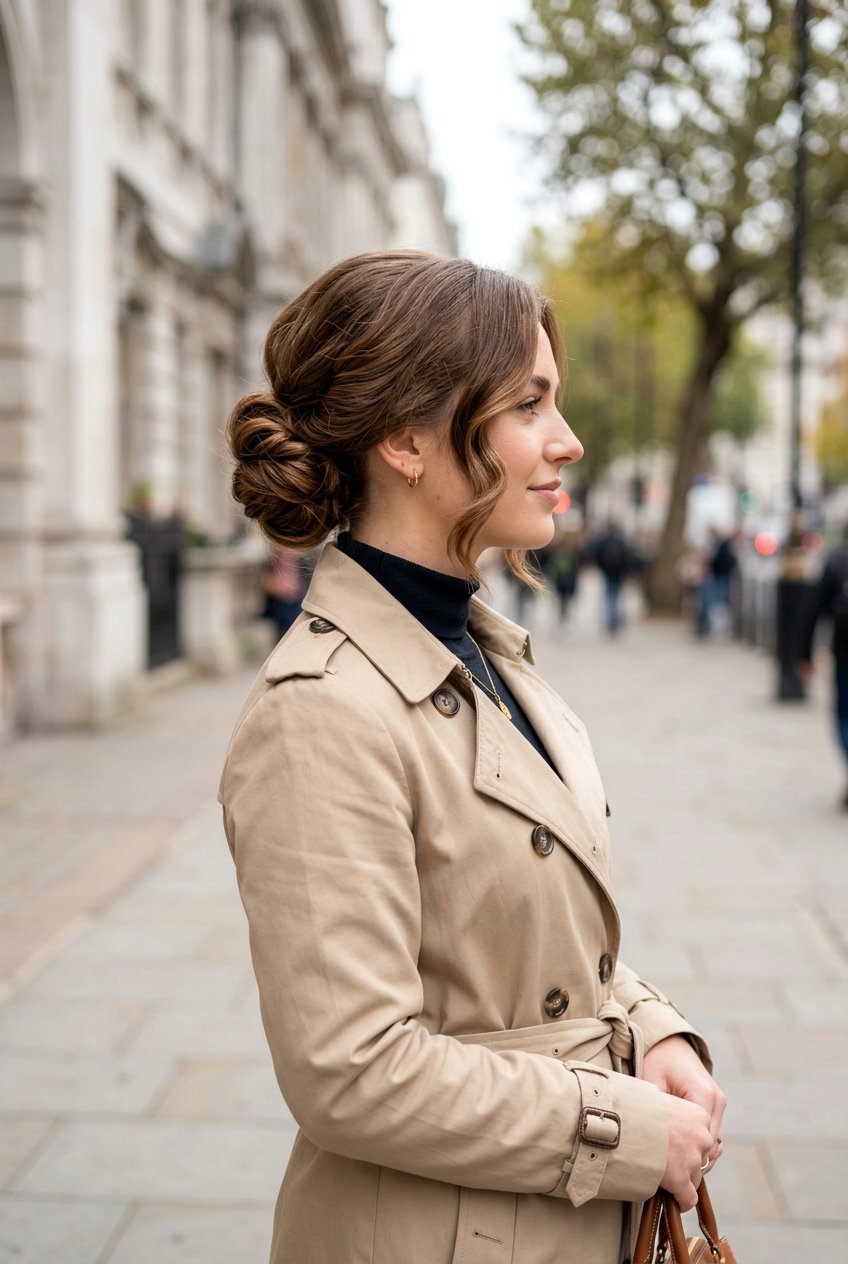 Side Bun Symmetry - 20 overnight bun curls for shoulder length hair - 20 overnight bun curls for shoulder length hair