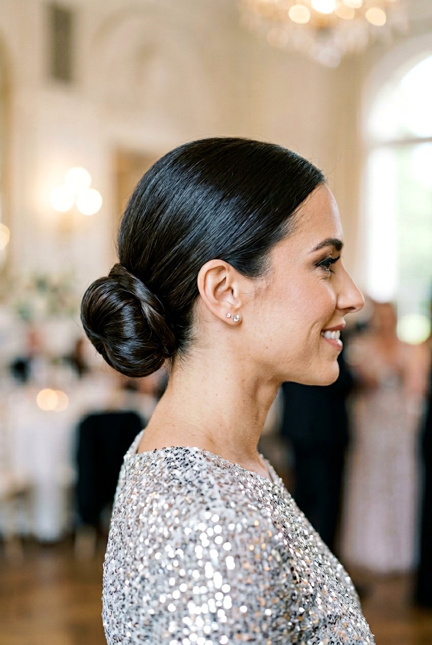 Side Bun With Wrapped Hair Band - 20 formal wedding guest side bun - 20 formal wedding guest side bun