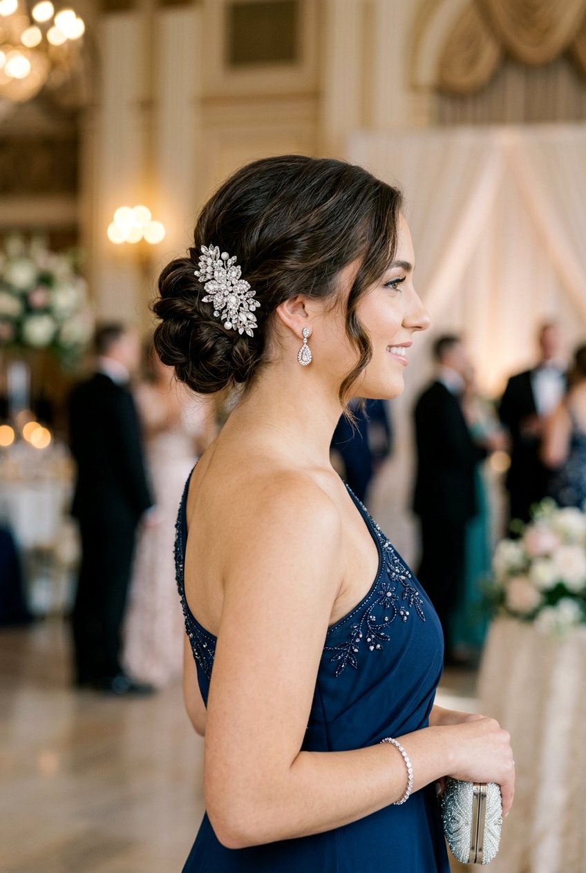 Side Bun for Prom - 20 prom bun hairstyles - 20 prom bun hairstyles