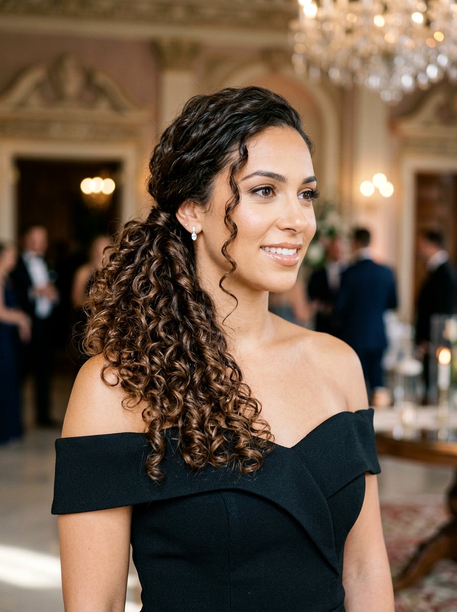 Side Curly Ponytail - 20 western ponytail with curls - 20 western ponytail with curls