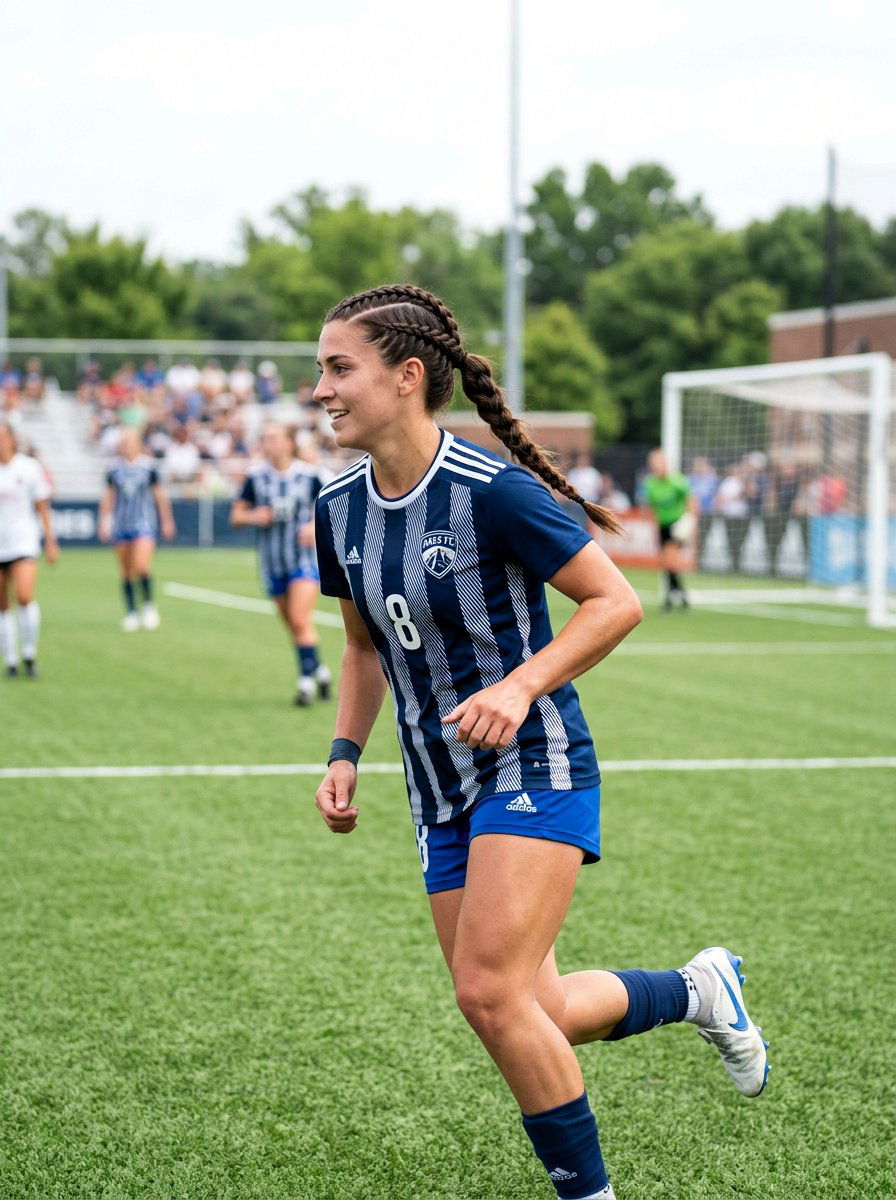 Side Double Braids Sport - 20 soccer double braid hairstyle - 20 soccer double braid hairstyle