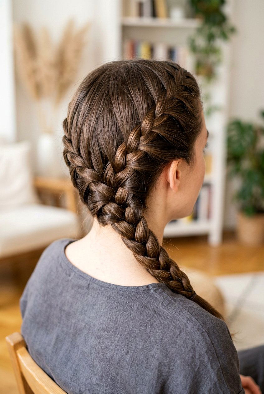 Side French Braid - 20 office hairstyles for women - 20 office hairstyles for women