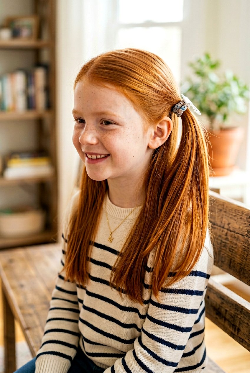 Side Half Up Ponytail - 20 half up ponytail for little girls - 20 half up ponytail for little girls