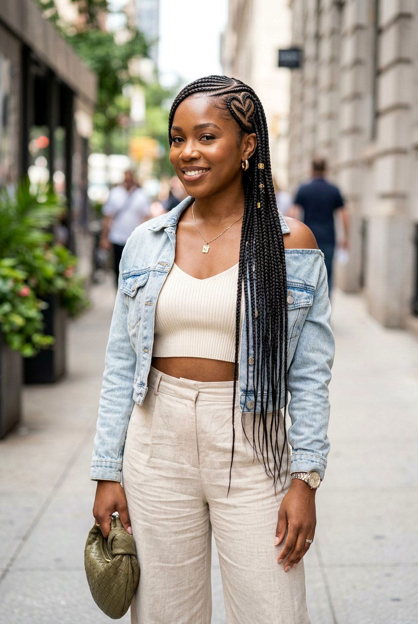 Side Heart Lemonade Braids - 20 braided heart hairstyle - 20 braided heart hairstyle