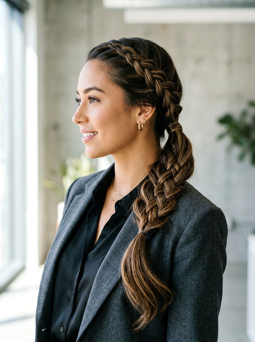 Side Infinity Braid Ponytail - 20 infinity braid ponytail hairstyle - 20 infinity braid ponytail hairstyle