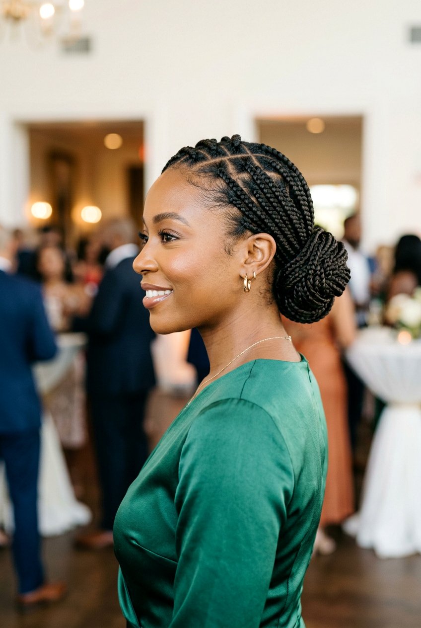 20 Stunning Knotless Braids Bun Styles for Women to Try Now