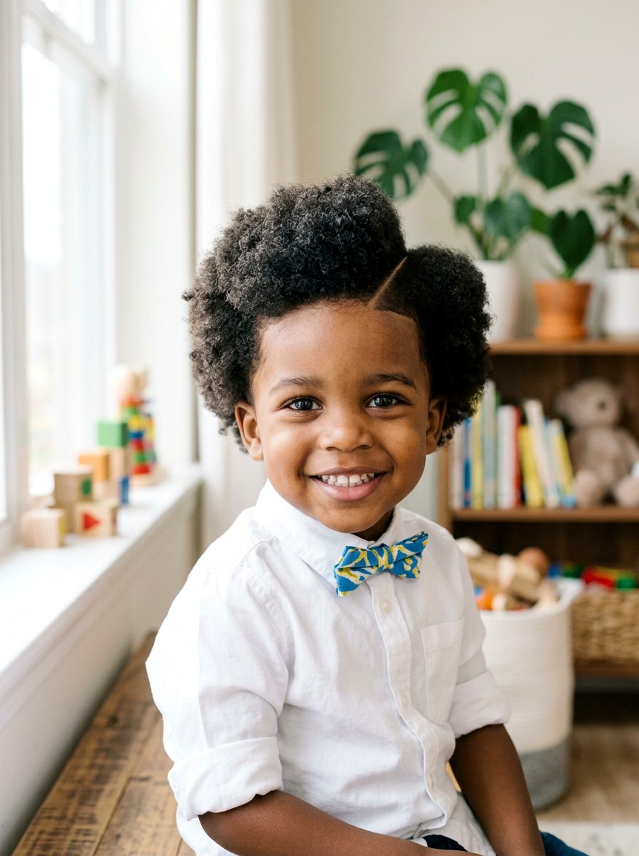 Side Part Afro - 20 toddler afro haircut ideas - 20 toddler afro haircut ideas