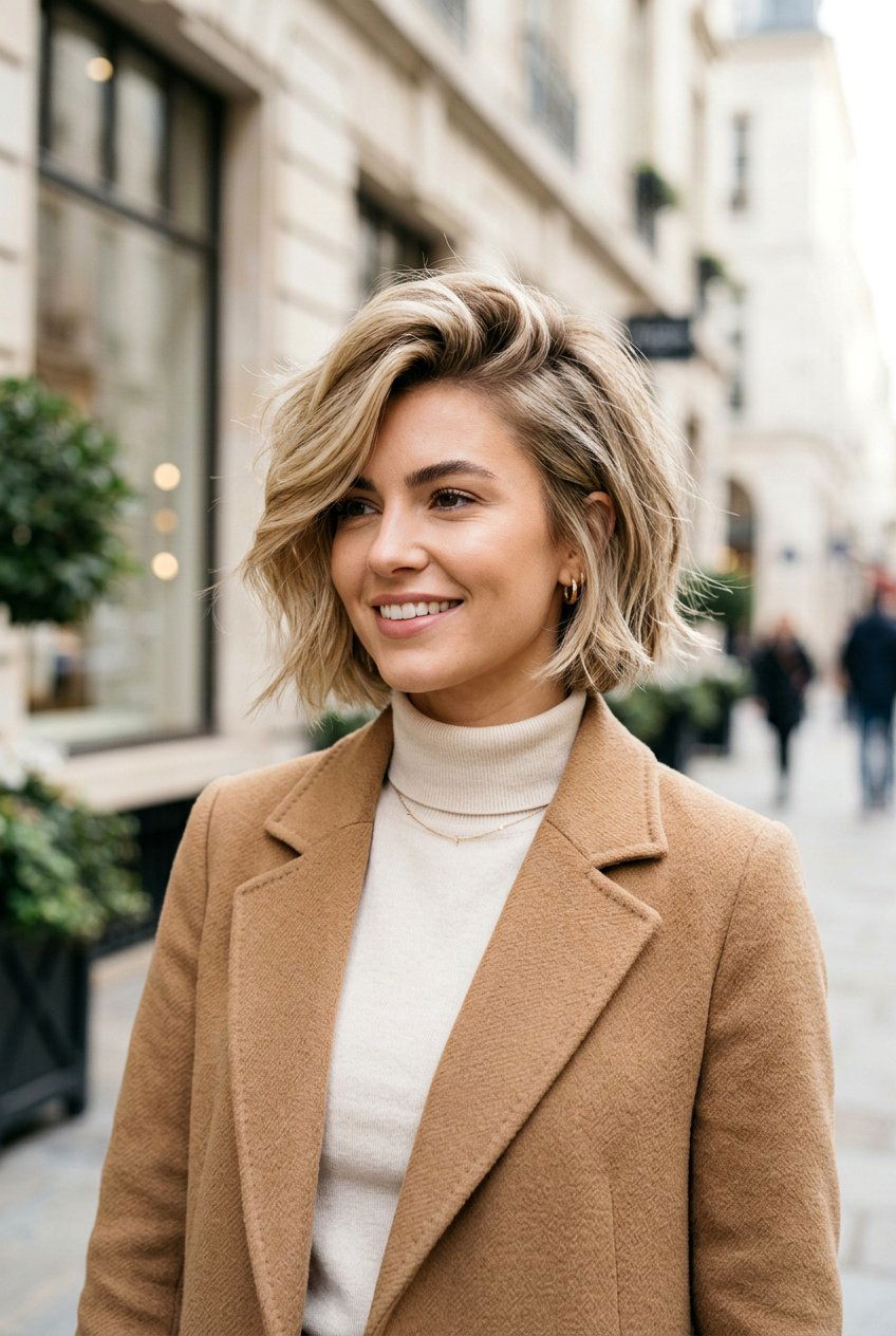 Side Part Airy Bob - 20 airy bob for mature fine hair - 20 airy bob for mature fine hair