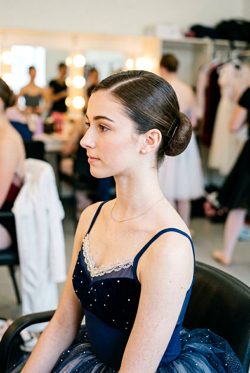 Side Part Ballet Recital Bun - 20 recital bun for dancers - 20 recital bun for dancers