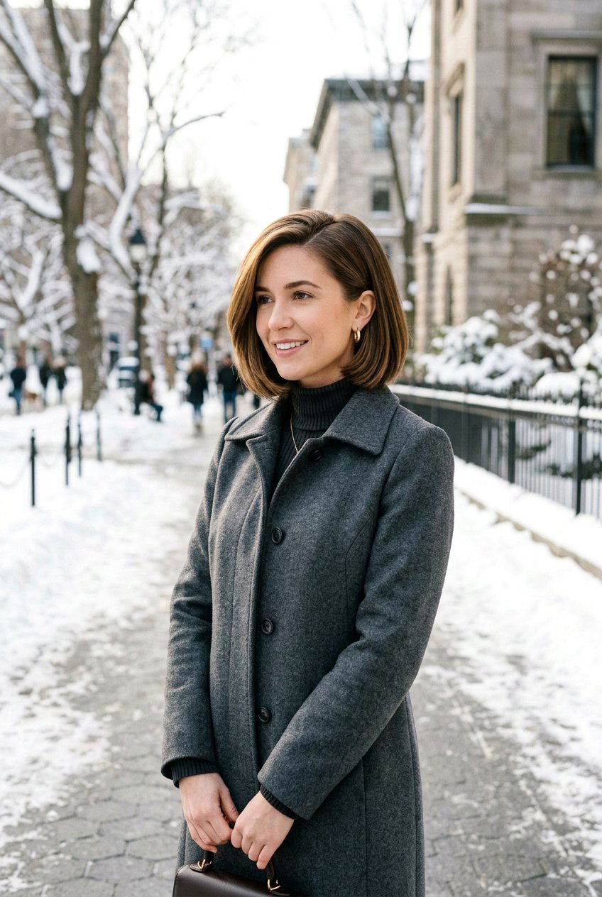 Side Part Bob - 20 winter haircut ideas for women - 20 winter haircut ideas for women