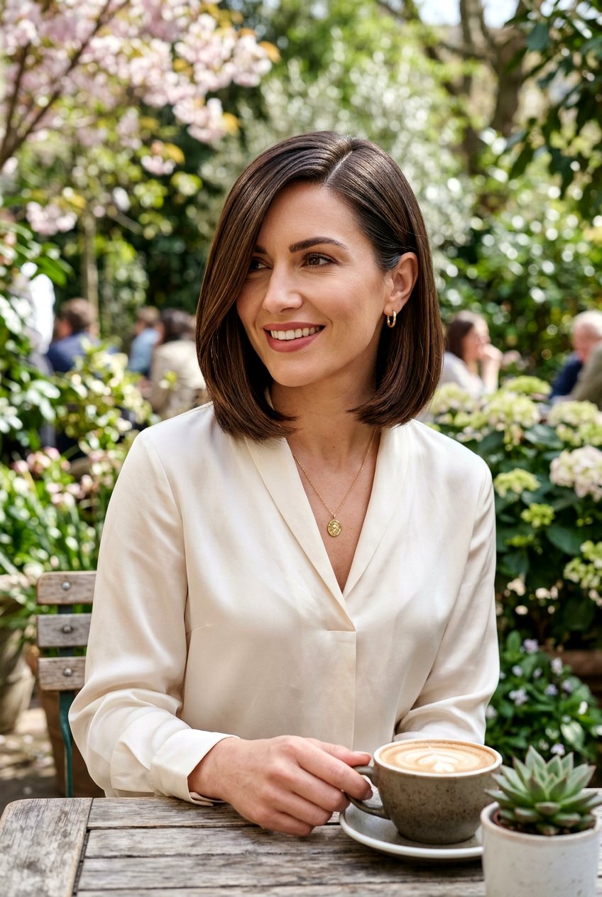 Side Part Bob - 20 low maintenance haircut for college girls - 20 low maintenance haircut for college girls