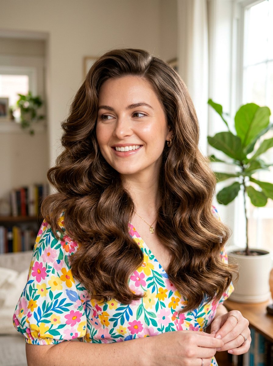 Side Part Bouncy Waves - 20 glossy side part waves hairstyle - 20 glossy side part waves hairstyle