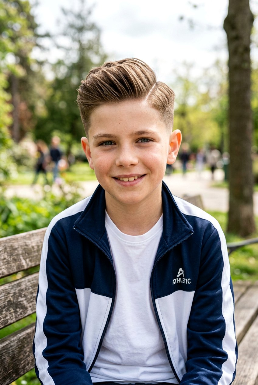 Side Part Brush Up - 20 boys school hairstyle with side part - 20 boys school hairstyle with side part