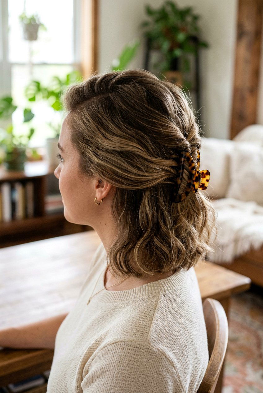 Side Part Claw Clip Hairstyle - 20 90s claw clip hairstyle - 20 90s claw clip hairstyle