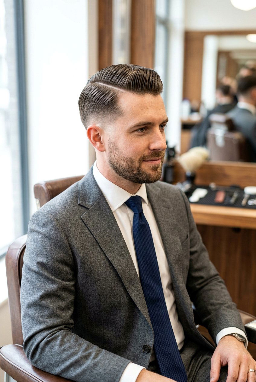 Side Part Comb Over Haircut - 20 men haircut for straight fine hair - 20 men haircut for straight fine hair