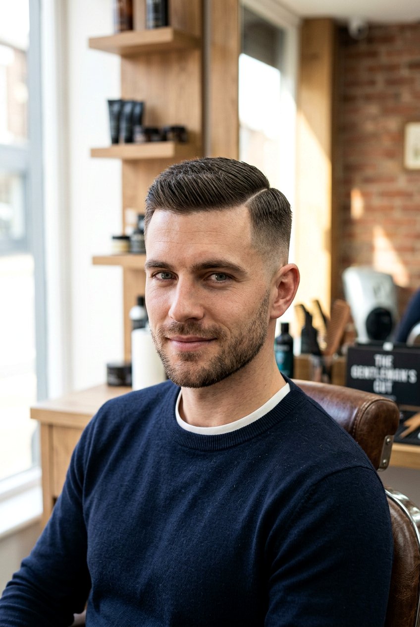 Side Part Crew Cut - 20 side part haircut for men - 20 side part haircut for men