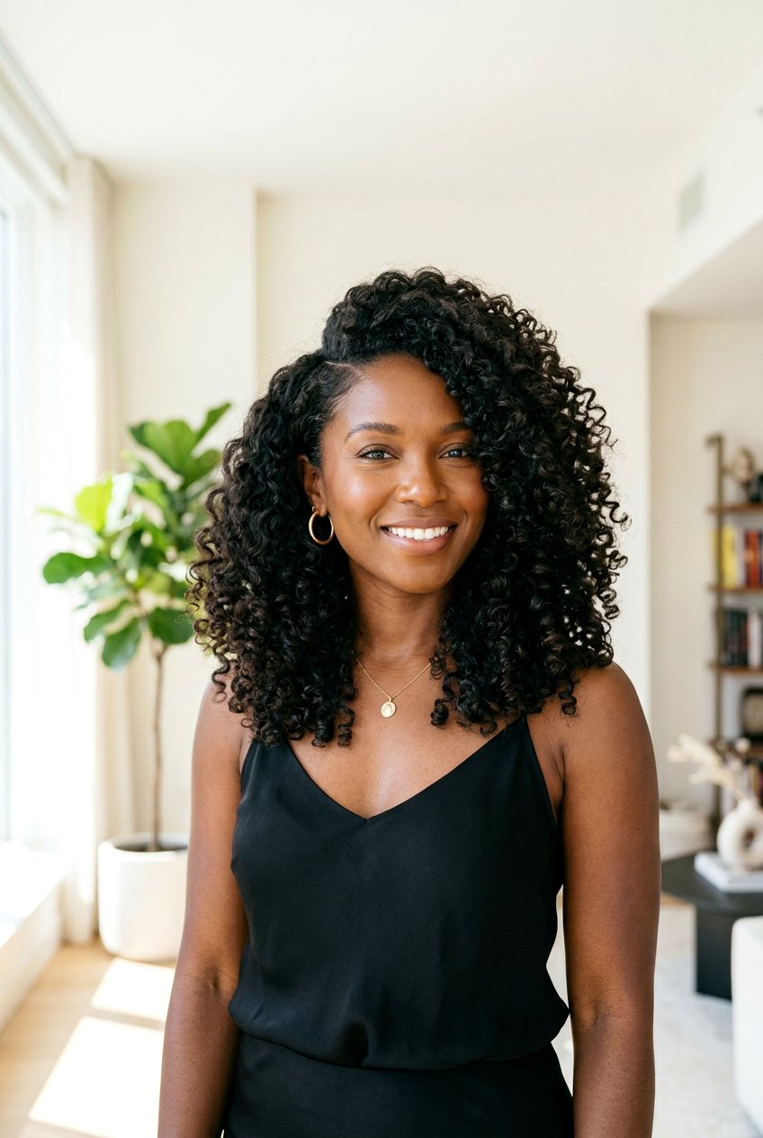 Side Part Curly Air Dry Look - 20 air dry hairstyles for curly hair - 20 air dry hairstyles for curly hair