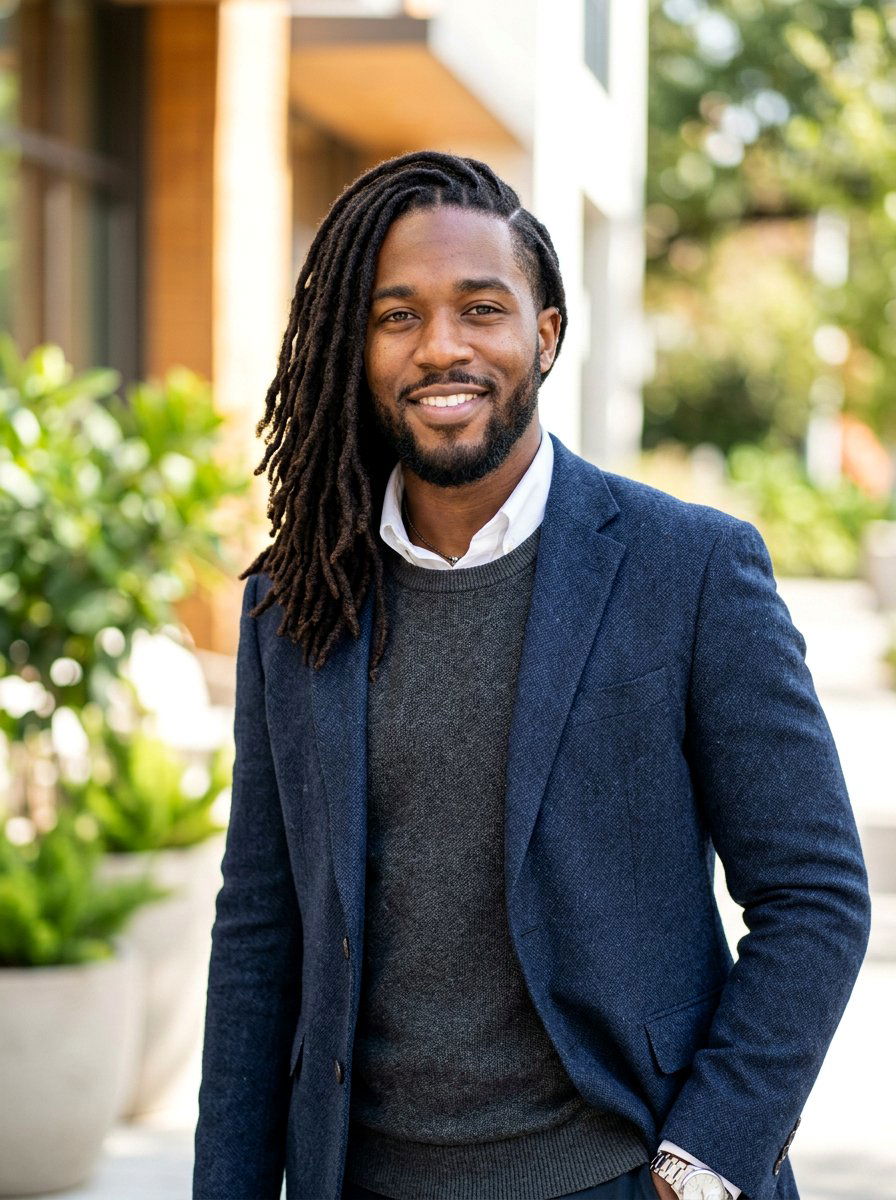 Side Part Dreads - 20 shoulder length dreads for men - 20 shoulder length dreads for men