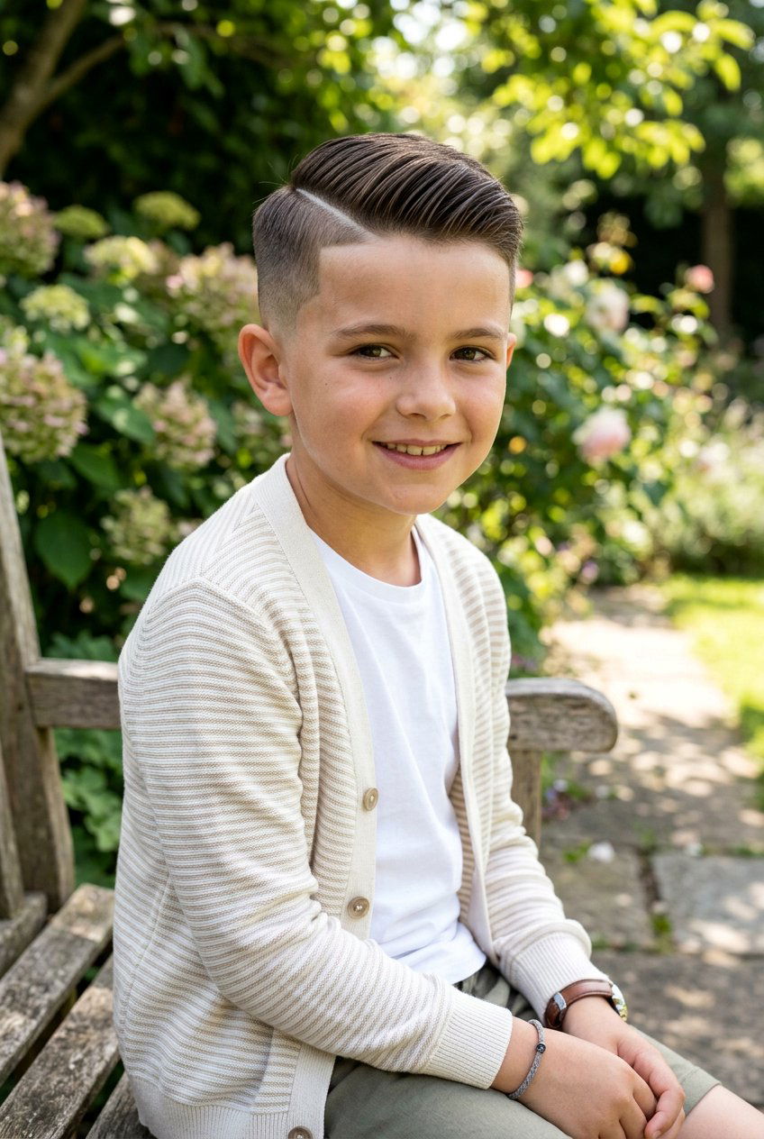 Side Part Fade - 20 summer haircut for boys - 20 summer haircut for boys