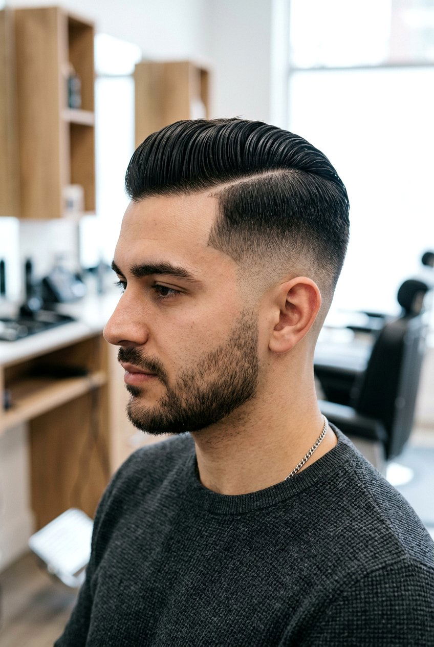 Side Part Fade - 20 mens fade haircut - 20 men’s fade haircut