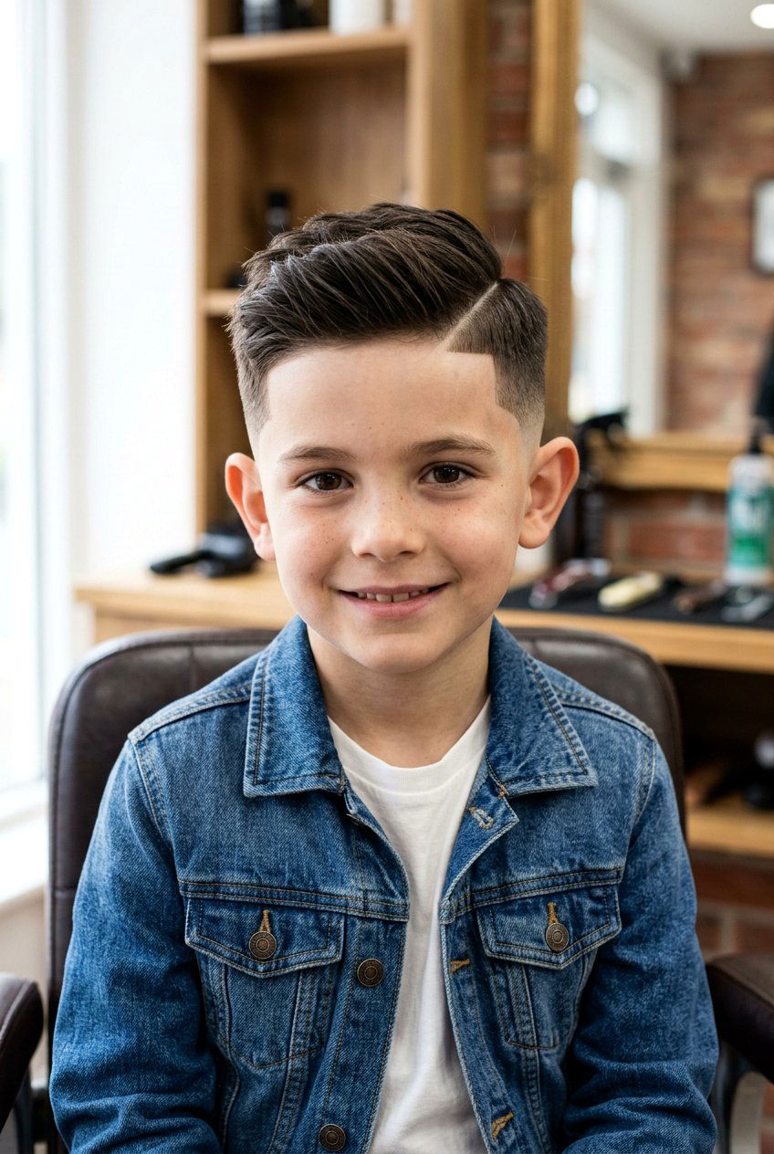 Side Part Fade - 20 little boy side part haircut - 20 little boy side part haircut