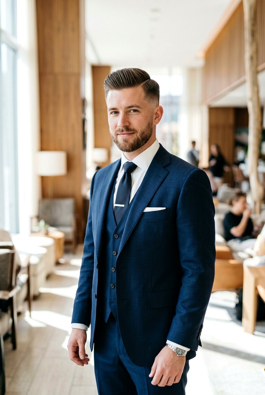 Side Part Fade - 20 mens haircut for square face - 20 men’s haircut for square face