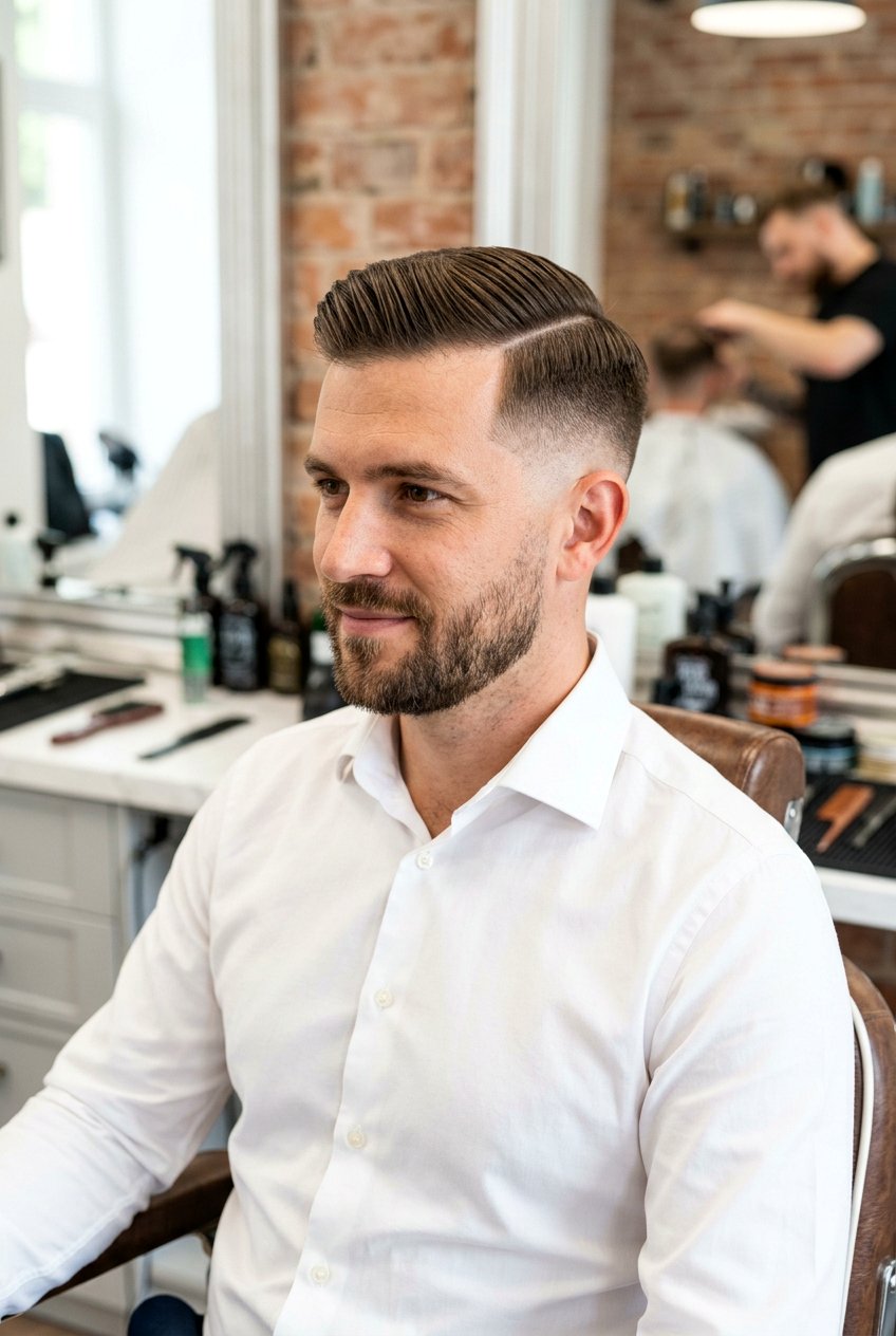 Side Part Fade Thin Crown - 20 men haircut for thin crown - 20 men haircut for thin crown