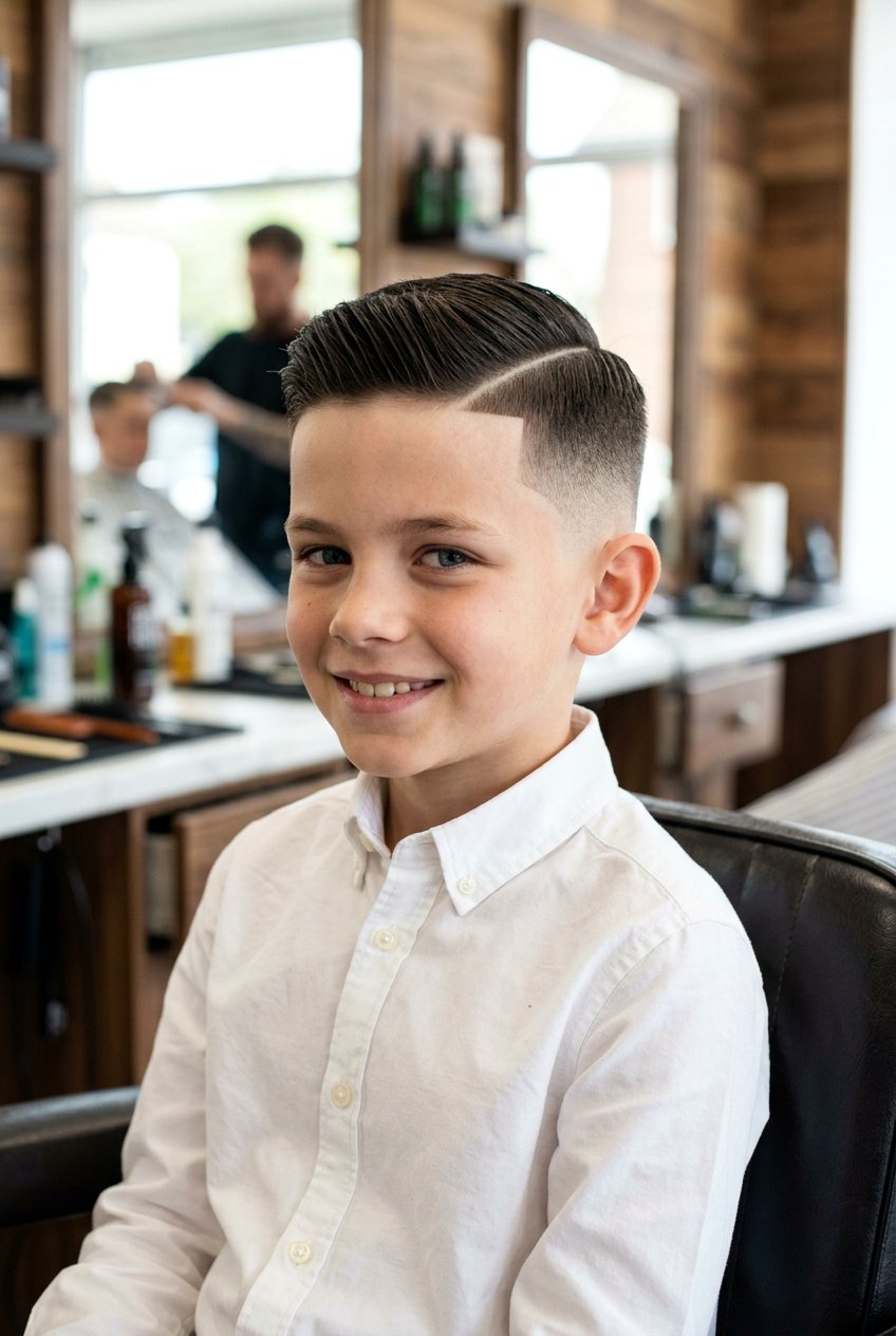 Side Part Fade for Boys - 20 picture day haircut for boys - 20 picture day haircut for boys