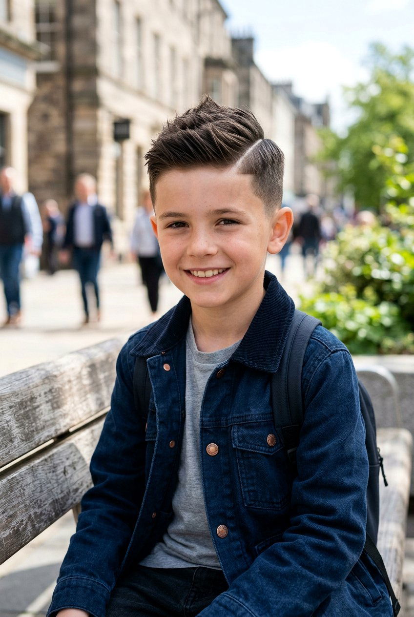 Side Part Faux Hawk - 20 boys school hairstyle with side part - 20 boys school hairstyle with side part