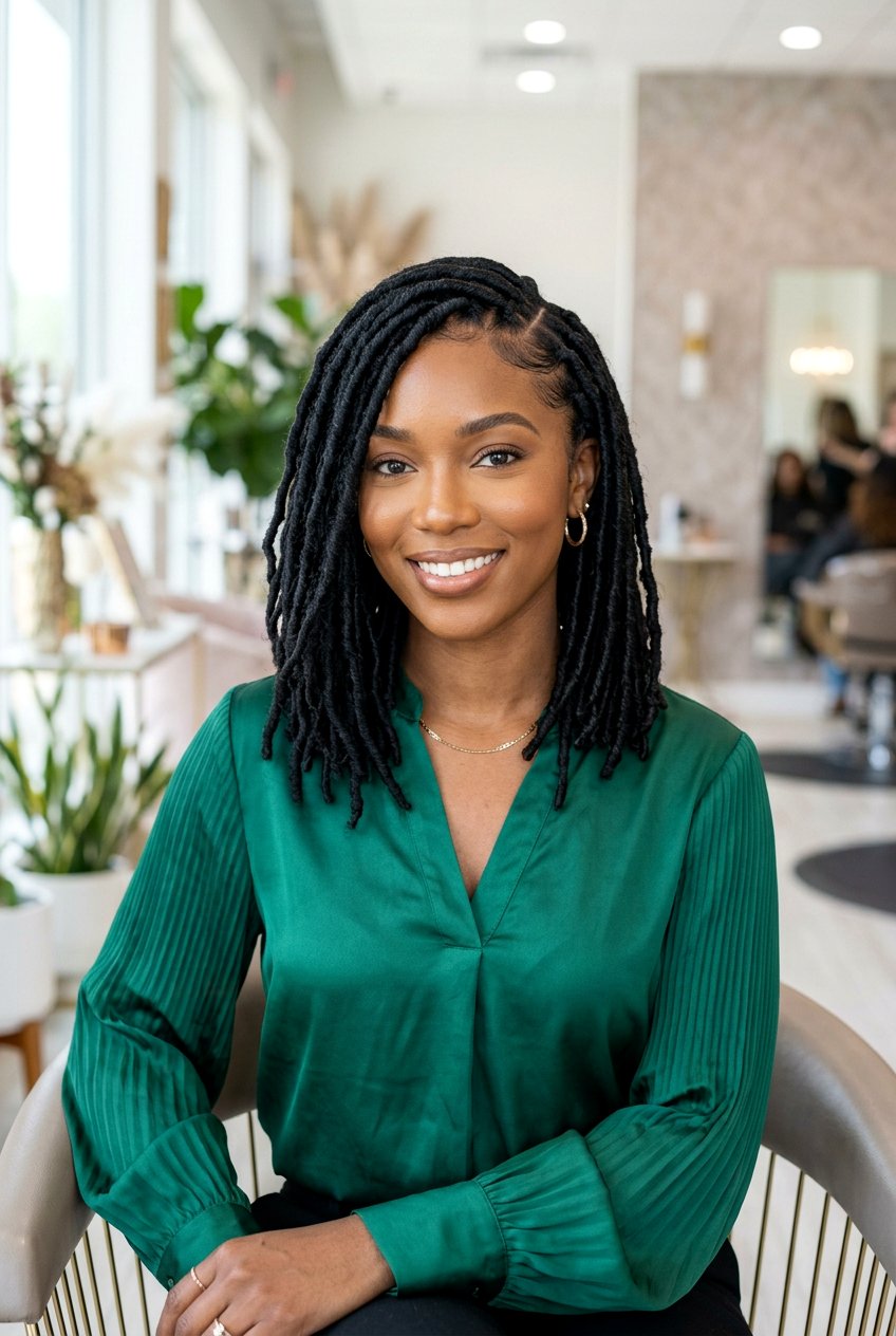 Side Part Faux Loc Bob - 20 faux loc bob hairstyles - 20 faux loc bob hairstyles