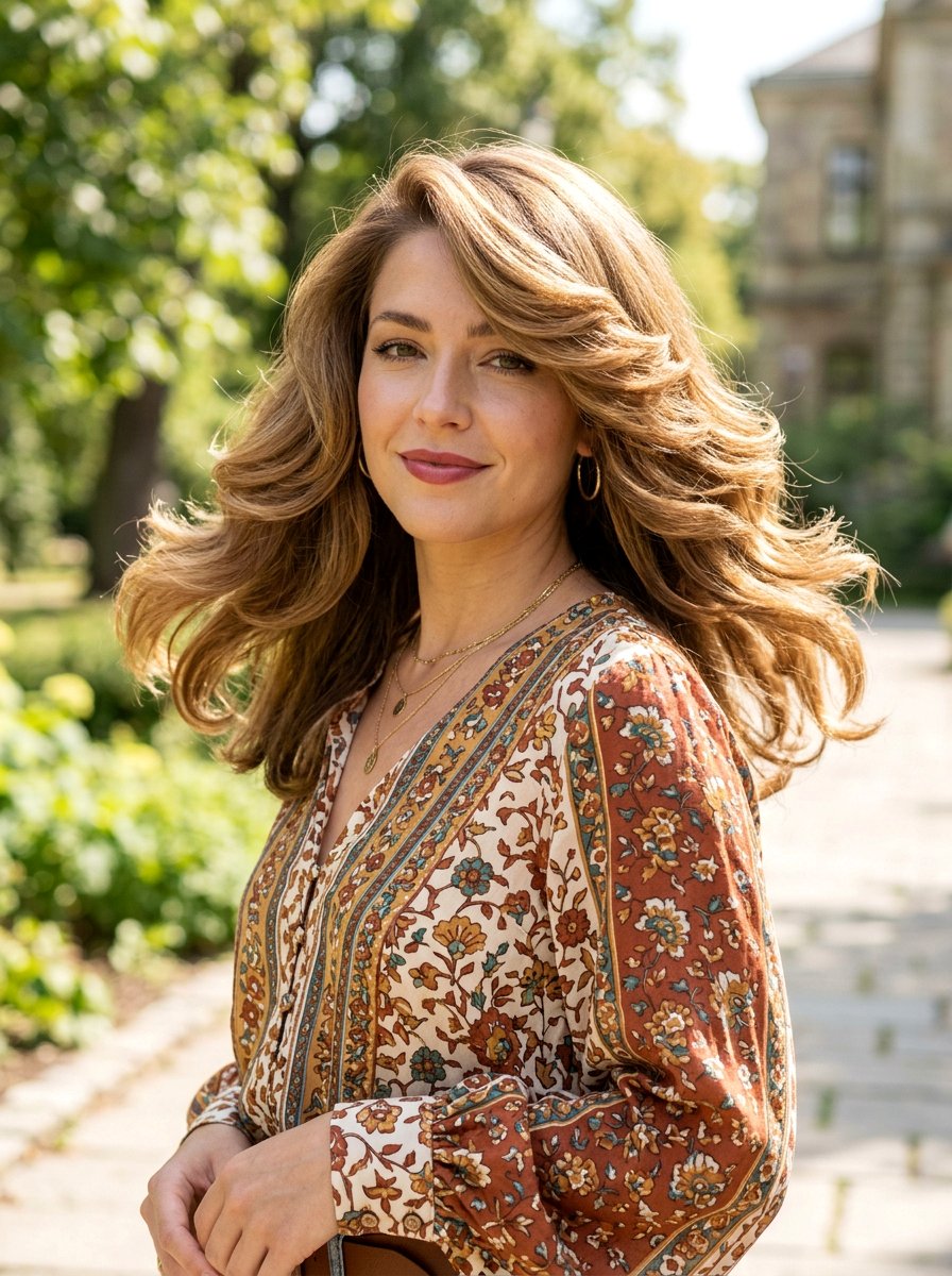 Side Part Feathered Waves - 20 glamorous side part wave ideas - 20 glamorous side part wave ideas