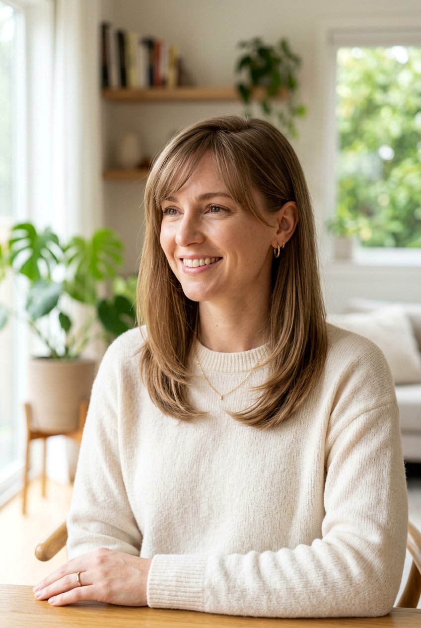 Side Part Hair With Wispy Bangs - 20 wispy bangs for fine hair - 20 wispy bangs for fine hair