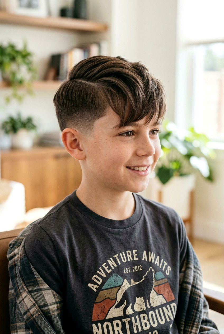 Side Part Haircut With Fringe For Boys - 20 side part haircut for boys - 20 side part haircut for boys